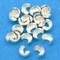 20 Sterling Silver Crimp Bead Covers Beading 2.4mm New